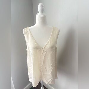 Theory Cream V-Neck Camisole